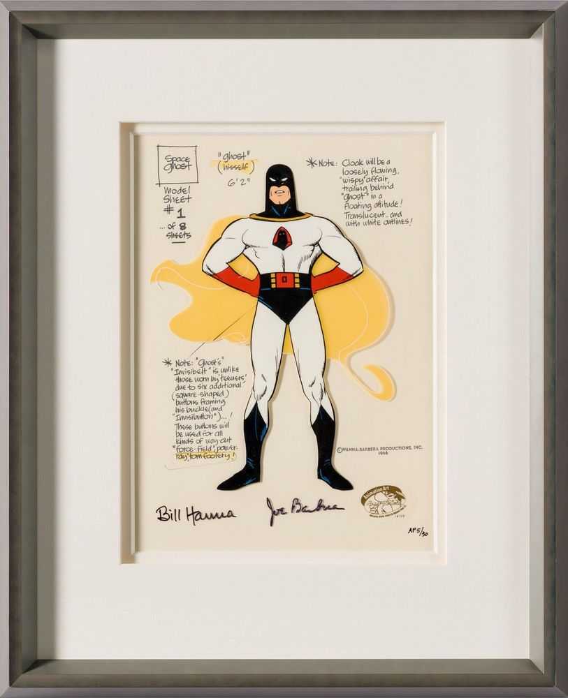 Hanna-Barbera, ‘Space Ghost Model Sheet’, 2021, Print, Fine Art Print, Castle Fine Art, Numbered, Framed