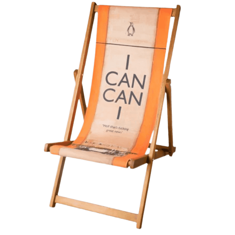 Harland Miller, ‘I Can Can I - Deck Chair’, 2013, Print, Sustainable merpauh wood deckchair, null, 