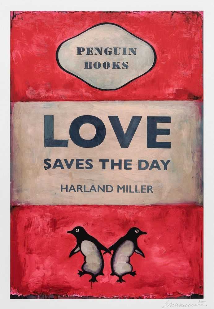 Harland Miller, ‘Love Saves The Day (2025)’, 2025, Print, 26 colour silkscreen on Somerset Tub Sized Radiant White 600gsm paper, Avant Arte, Numbered