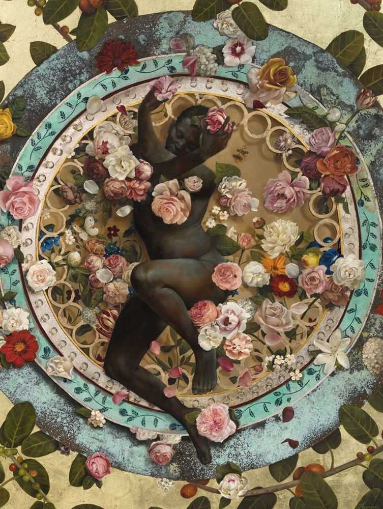 Harmonia Rosales, ‘Ori’, 2025, Print, Mixed-Media Giclee print with Serigraph UV embellishments, null, 