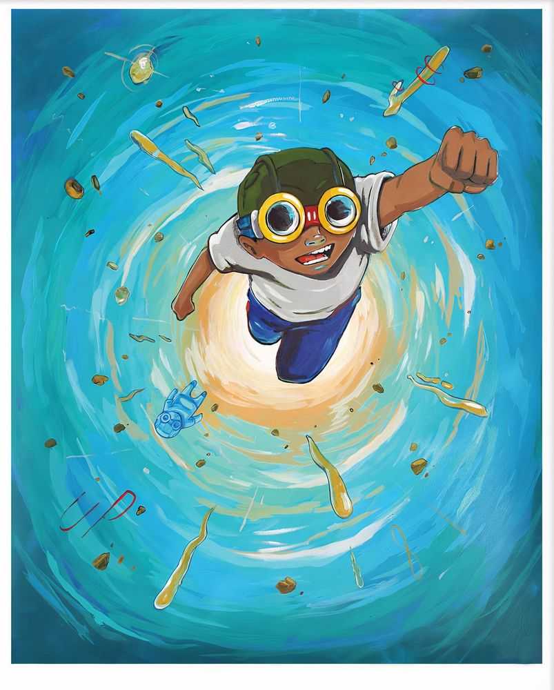Hebru Brantley, ‘Back In Time’, 2015, Print, Archival Pigment Print on 310gsm Fine Art Paper, 1xRUN, Numbered