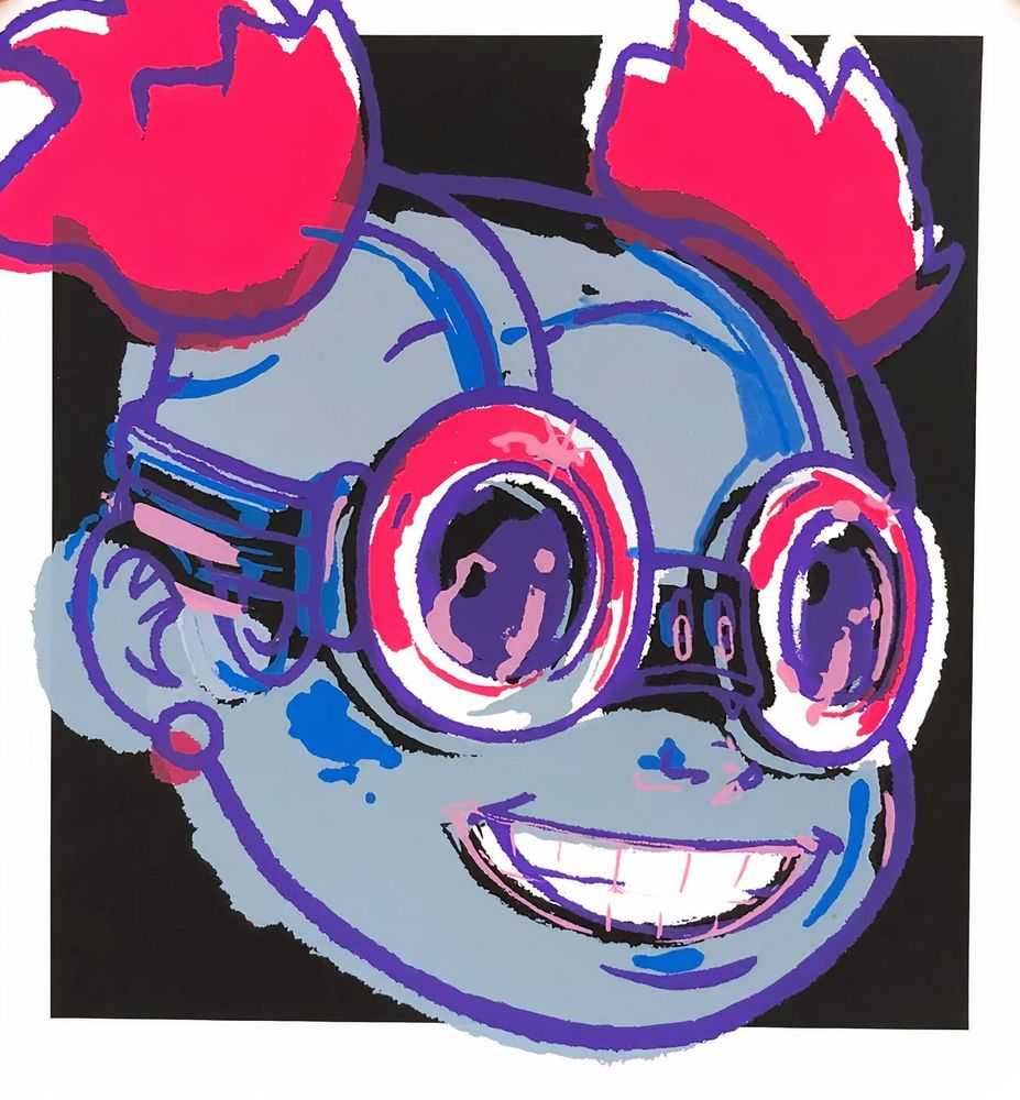Hebru Brantley, ‘Lilac (Blue)’, 2020, Print, 7 colour screenprint on paper, Vertical Gallery, Numbered