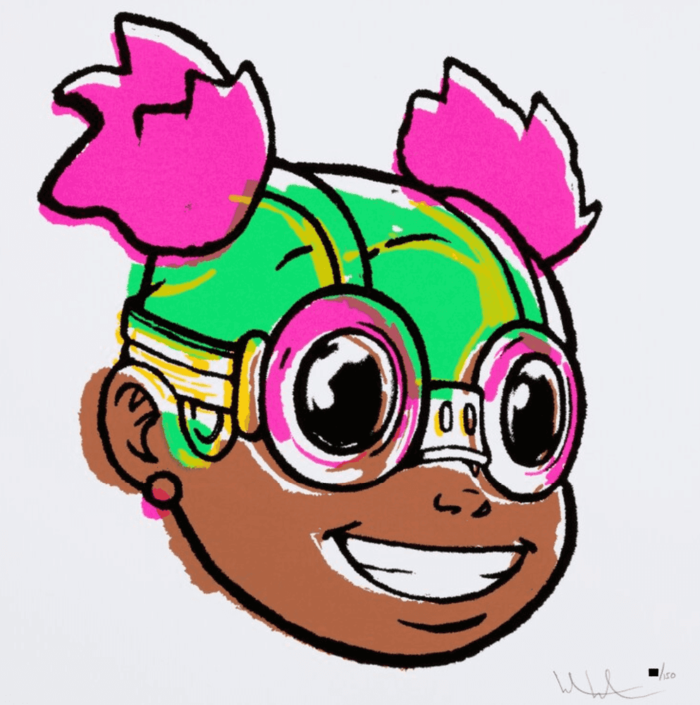 Hebru Brantley, ‘Lilac (Editions Deluxe)’, 2021, Print, 5 colour hand pulled screenprint, Vertical Gallery, Numbered