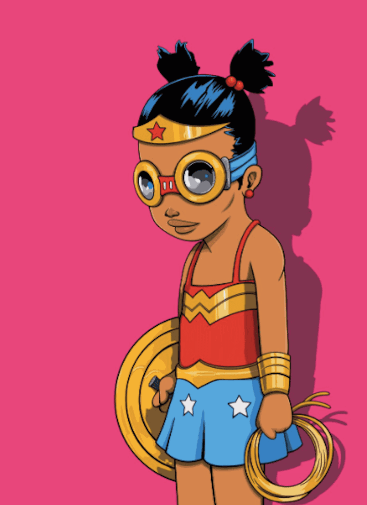 Hebru Brantley, ‘Wonder (Pink)’, 2018, Print, 19 colour Hand Pulled screenprint on Mohawk Superfine UltraWhite, 160 lb cover, Deckled Edges, Avenue des Arts, Numbered