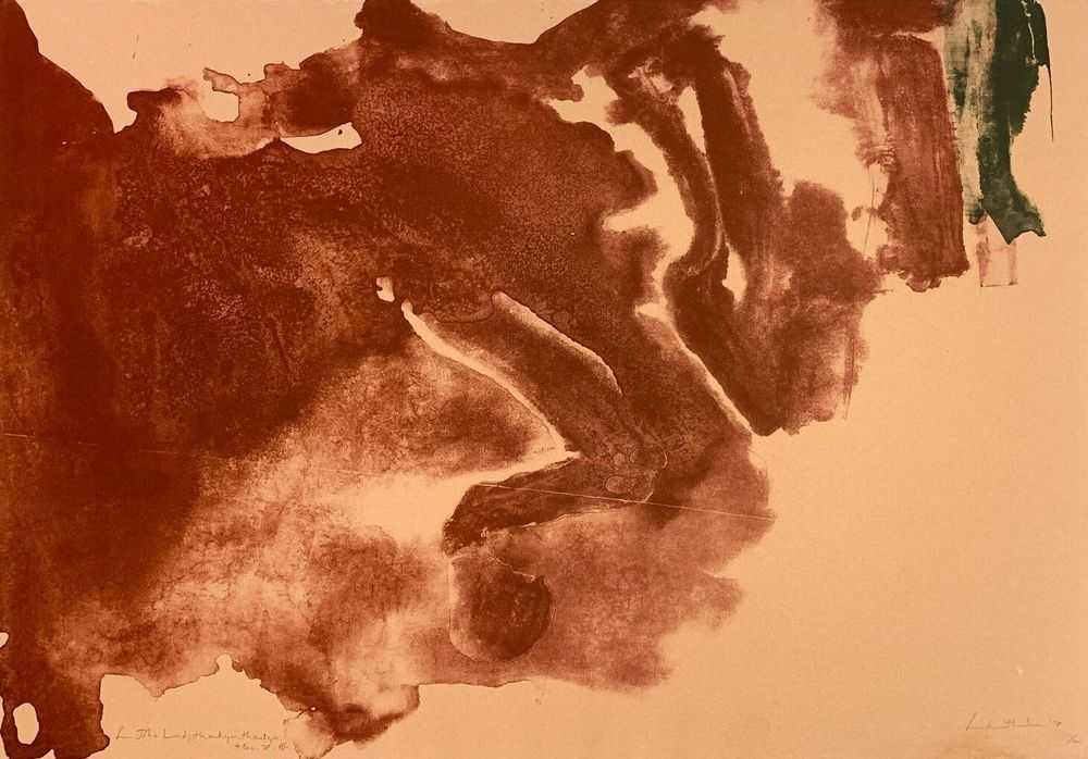 Helen Frankenthaler, ‘Altitudes’, 1978, Print, Lithograph on J.B. Green Mayle Mill Bodlein light yellow-pink paper, Universal Limited Art Editions, Numbered, Dated