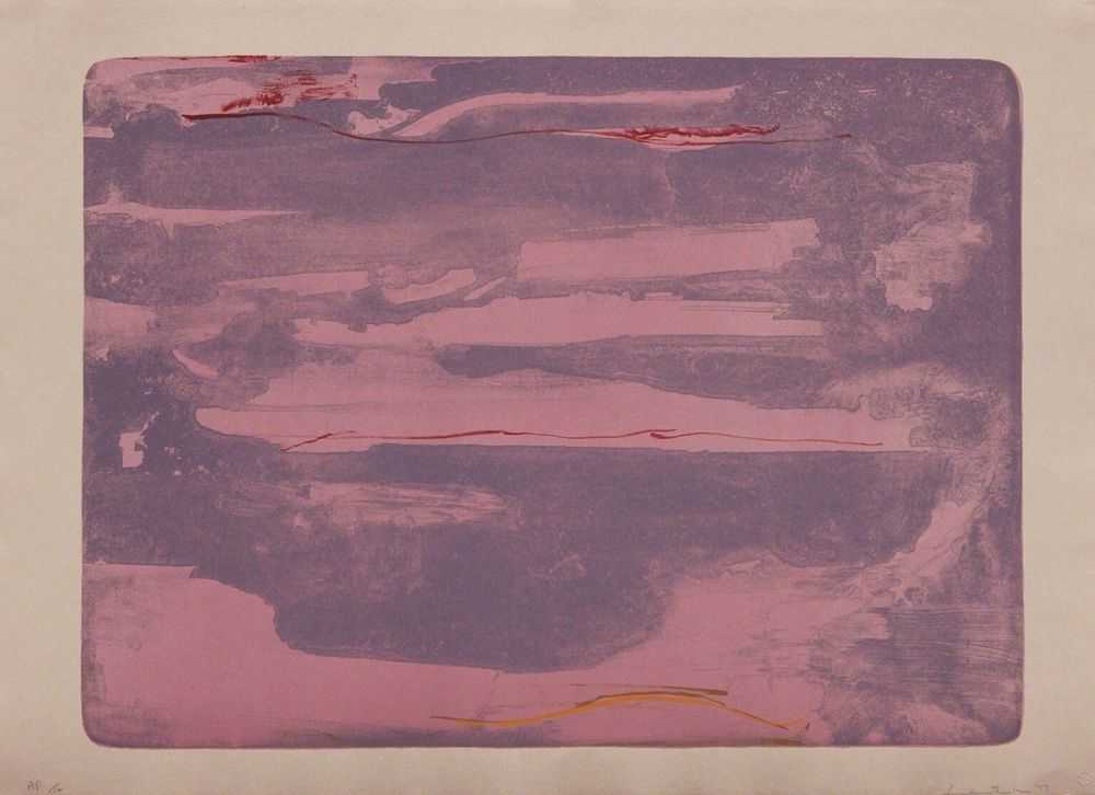 Helen Frankenthaler, ‘Dream Walk’, 1977, Print, Lithograph in colors, on mauve HMP handmade paper, with full margins, Tyler Graphics Ltd., Numbered, Dated