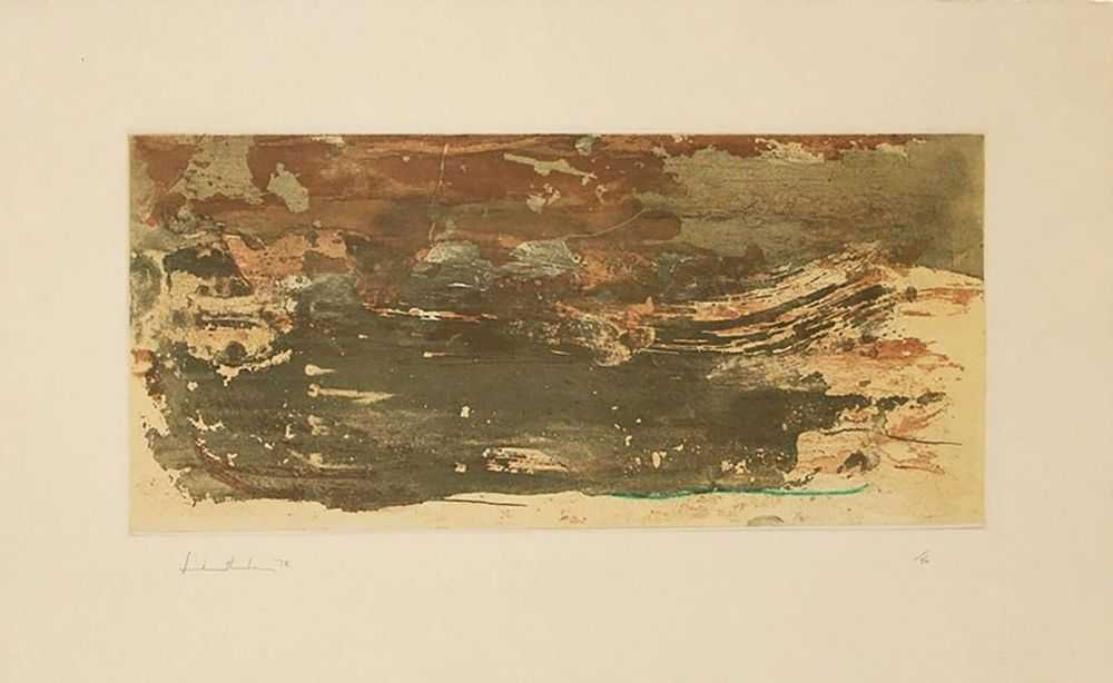 Helen Frankenthaler, ‘Earth Slice’, 1978, Print, Soft-ground etching, sugar-lift etching, and aquatint on Mauve HMP handmade paper, null, Numbered
