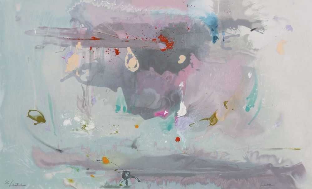 Helen Frankenthaler, ‘Grey Fireworks’, 2000, Print, Screenprint In Colors On Wove Paper, null, Numbered