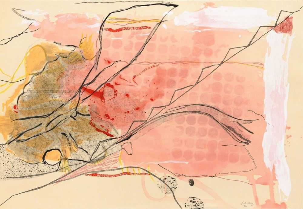 Helen Frankenthaler, ‘Weeping Crabapple’, 2009, Print, Thirty-one color ukiyo-e woodcut, Pace Editions, Inc., Numbered
