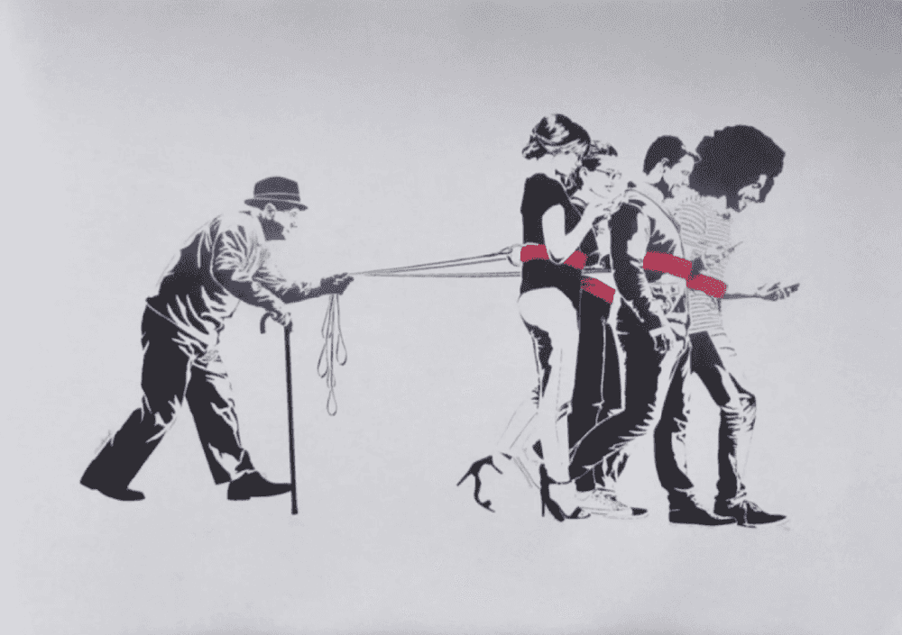 Hijack, ‘Human Walker’, 2019, Print, Screenprint in colors with stencil and hand-embellishments on Archival Art paper, null, Numbered, Handfinished