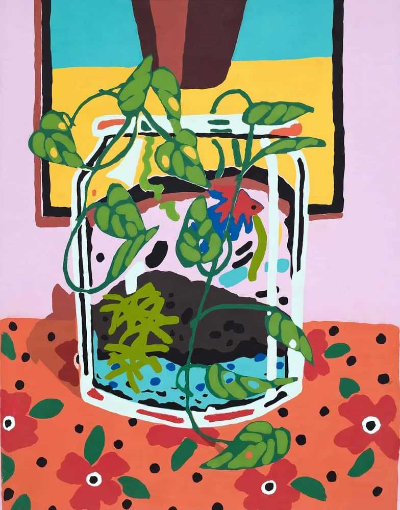 Hilary Pecis, ‘Fishbowl’, 2023, Print, Pigment and stencil print on handmade paper stock, Pace Editions, Numbered