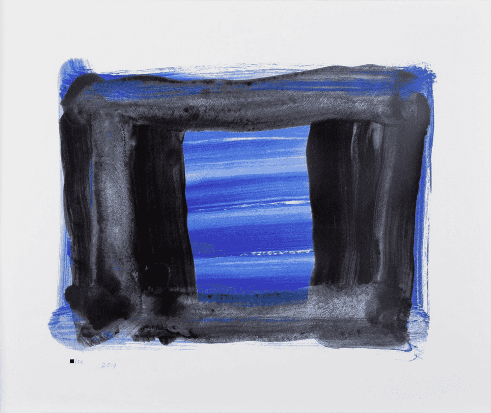 Howard Hodgkin, ‘Concert’, 2019, Print, Hand printed screenprintedition with torn edges. Printed on 410gsm Somerset white satin cotton paper., King & McGaw, Numbered, Dated