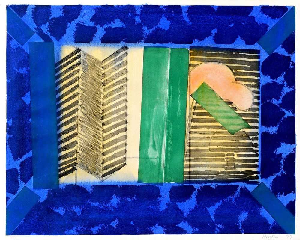 Howard Hodgkin, ‘Nick’, 1977, Print, Soft ground etching with sugar lift and aquatint from two copper plates with hand colouring in watercolour on Crisbrook hand made paper, Petersburg Studios, Numbered, Dated
