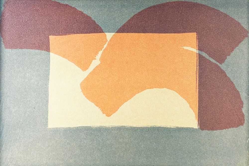 Howard Hodgkin, ‘Palm, from More Indian Views’, 1976, Print, Lithograph from three zinc plates printed in beige, blue and orange. On TH Saunders paper (250 gsm), null, Numbered, Dated