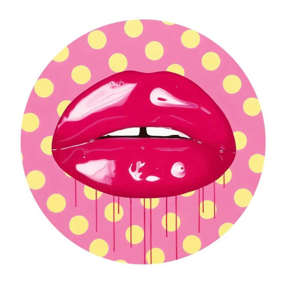 Sara Pope, ‘Paris Pink Glitter’, 2021, Print, Archival Inkjet with one high gloss layer and a glitter varnish layer on the lips. Printed onto Somerset Satin Enhanced 330gsm Paper with glitter, null, Numbered