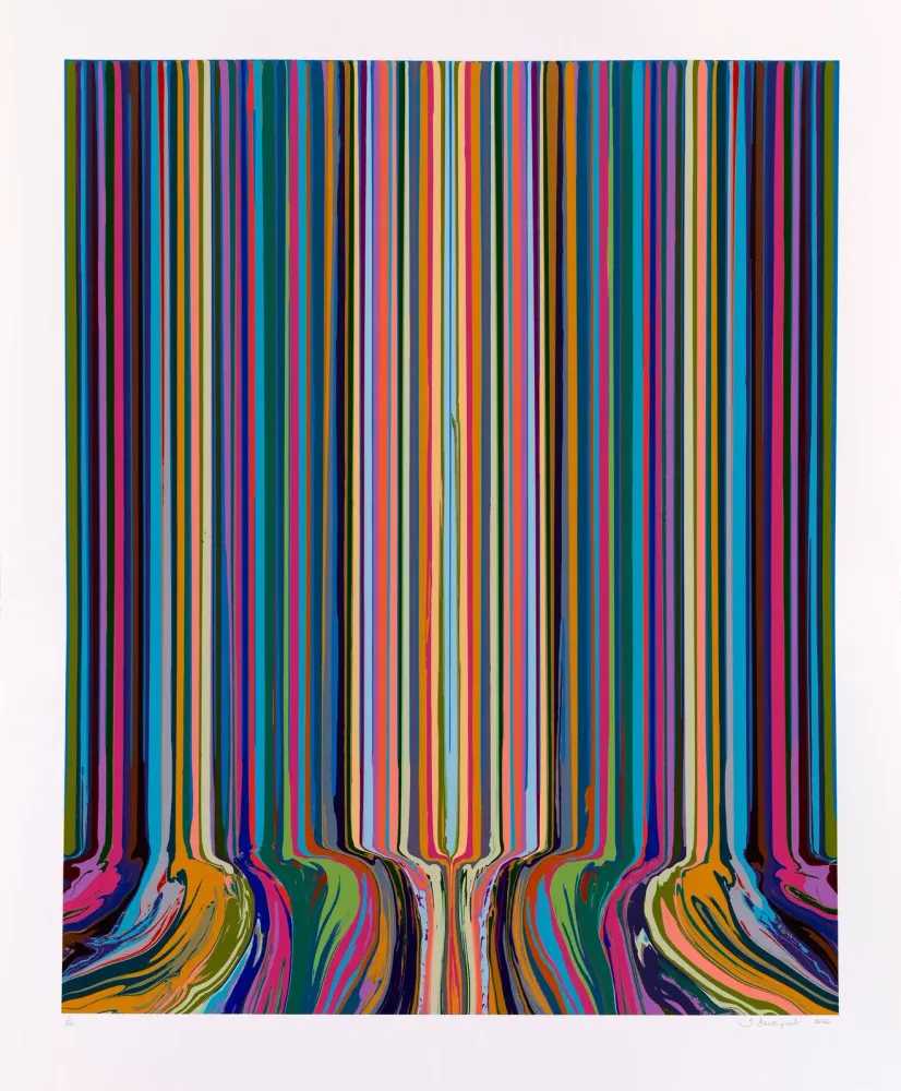 Ian Davenport, ‘Centre’, 2022, Print, Screenprint on 410gsm Somerset Satin Radiant White paper, null, Numbered