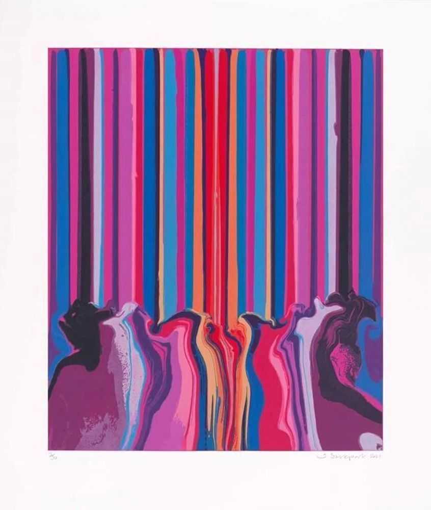 Ian Davenport, ‘Centred’, 2021, Print, Etching on Madrid Litho 300gsm Paper, null, Numbered