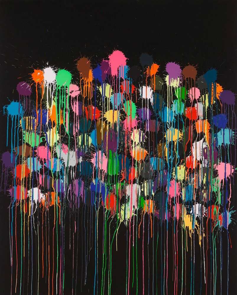 Ian Davenport, ‘Colour Splat Bang’, 2020, Print, Screenprint , null, Numbered