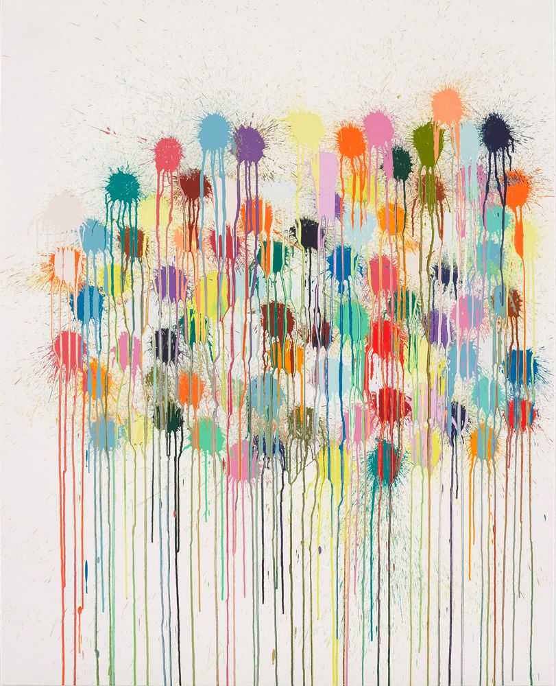 Ian Davenport, ‘Colour Splat Wallop’, 10-06-2019, Print, Screenprint in 28 colours on 410gsm tub size Somerset satin paper, Alan Cristea Gallery, Numbered