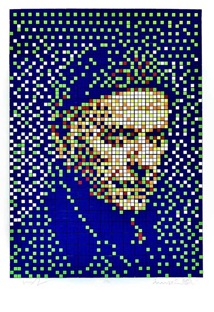 Invader, ‘Enki Bilal Portrait (Revue Portfolio)’, 2023, Print, Pigment print on Hahnemühle Rag paper 310gsm, null, Numbered, Dated