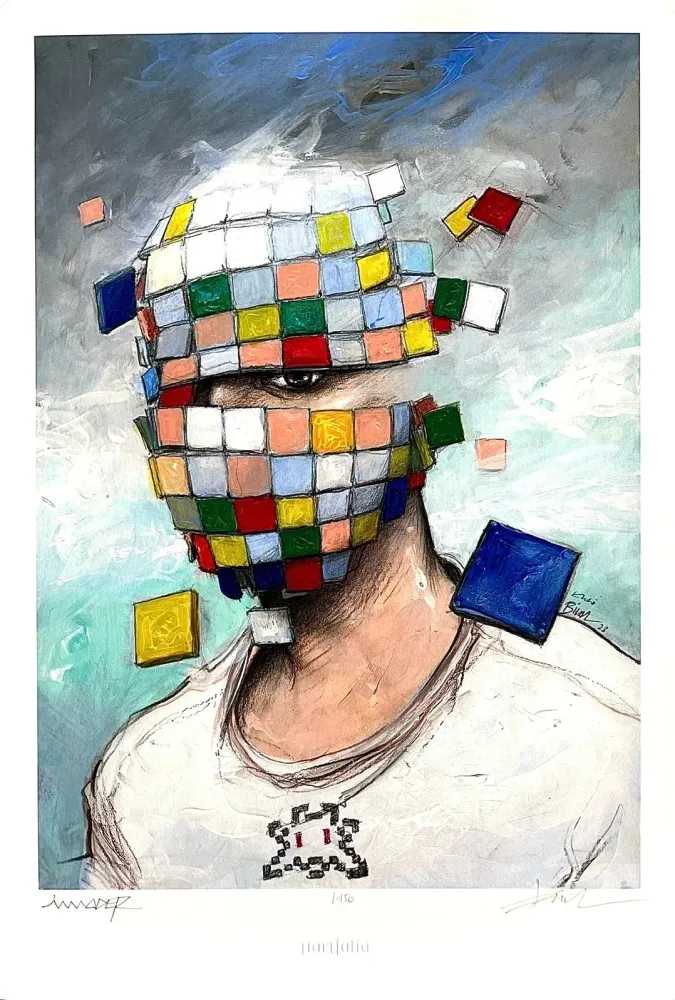 Invader, ‘Invader Portrait (Revue Portfolio)’, 2023, Print, Pigment print on Hahnemühle Rag paper 310gsm, null, Numbered, Dated