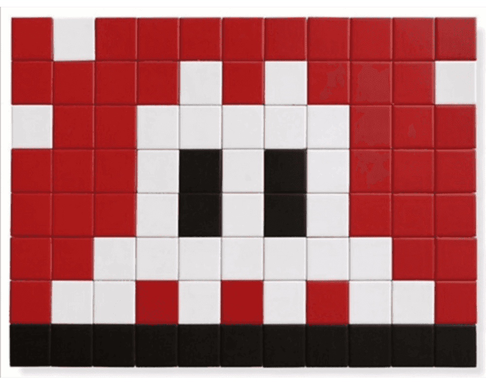 Invader, ‘IK For MSF’, 2017, Sculpture, Mosaic tiles, Self-released, Numbered, Dated