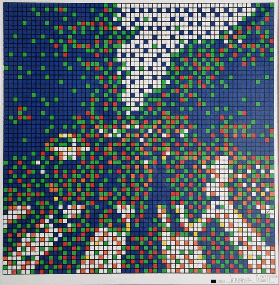 Invader, ‘Rubik Abbey Road (First Edition)’, 2009, Print, 7 colour pigment on 350 g/m2 matte paper, Jonathan Levine Gallery, Numbered, Dated