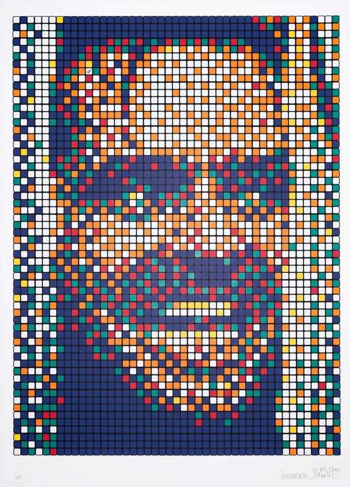 Invader, ‘Rubik Kubrick II (Signed)’, 2007, Print, 7 colours screenprint on paper, Pictures on Walls, Numbered, Dated