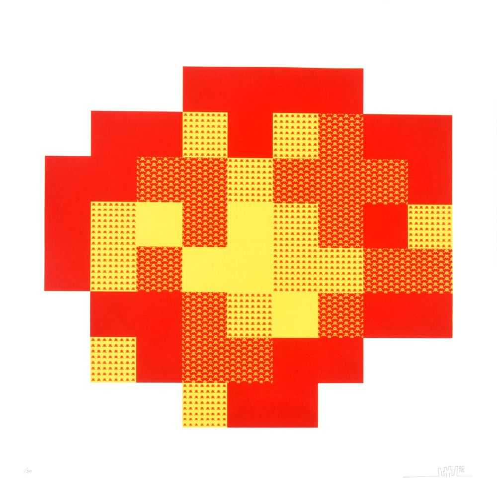 Invader, ‘Wipeout’, 2015, Print, Screenprint on archival paper, HOCA (Hong Kong Contemporary Art), Numbered, Dated