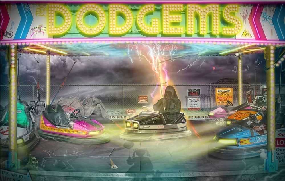 JJ Adams, ‘Dodgems’, 2021, Print, Giclee On Paper, Wishbone, Numbered