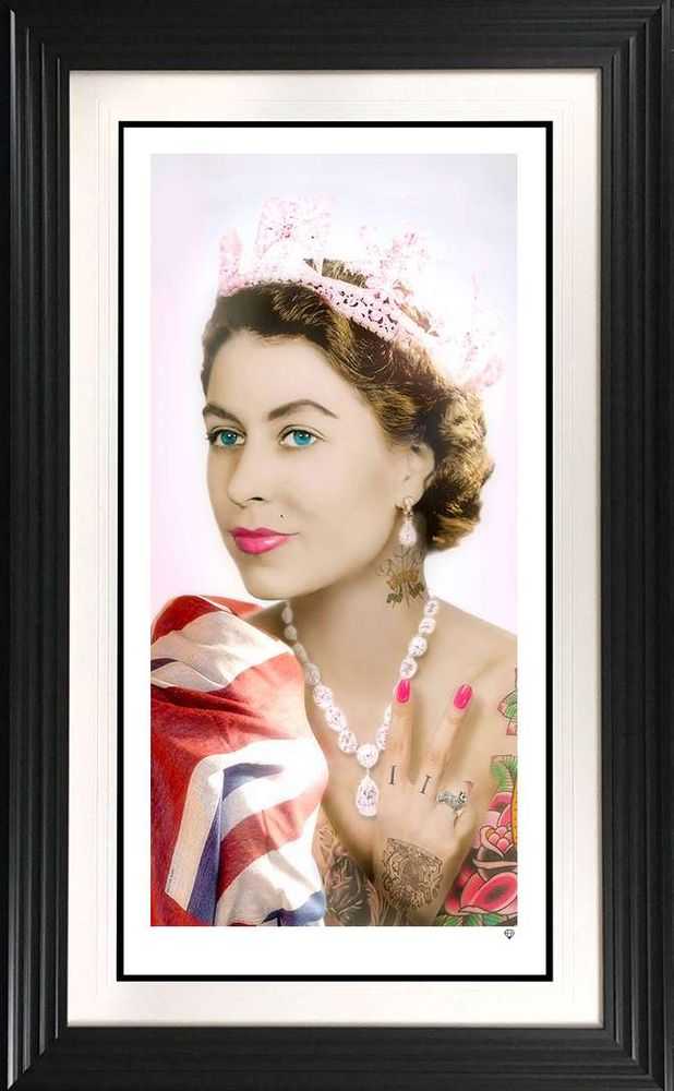 JJ Adams, ‘Her Majesty (Black Frame)’, 2020, Print, Art print on the finest Hahnemuhle paper, Self-released, Numbered, Framed