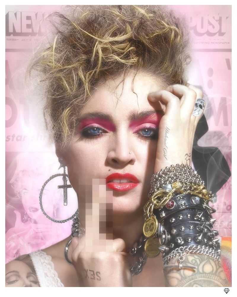 JJ Adams, ‘Lucky Star - Madonna’, 2018, Print, Giclee On Paper, Wishbone, Numbered, Framed