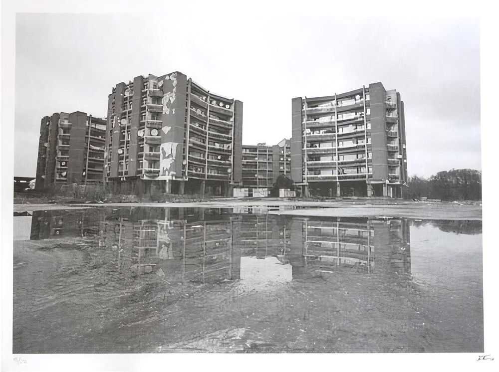 JR, ‘Clichy’, 2006, Print, Photographic print on watercolour paper, Found Gallery, Numbered, Dated