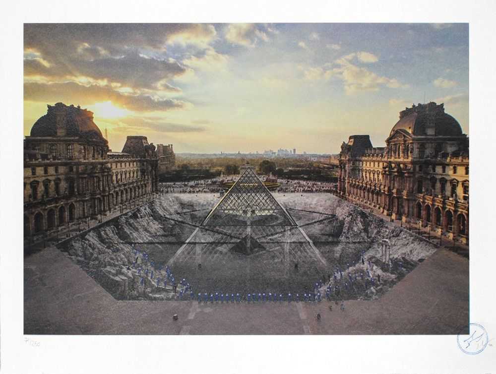 JR, ‘JR Au Louvre, 29 Mars 2019, Paris, France (18h08)’, 29-03-2021, Print, 20 colours lithograph printed on Marinoni machine on White paper BFK Rives - 300 grams, Social Animals, Numbered