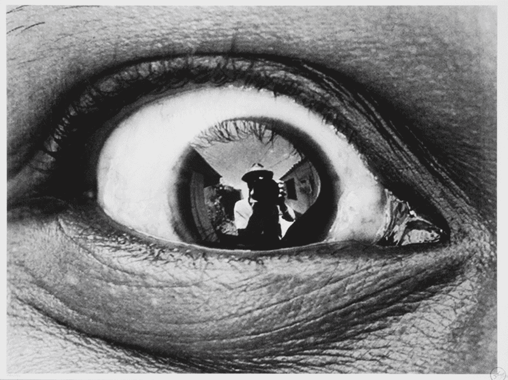 JR, ‘Self Portrait’, 2009, Print, 1 colour screenprint on Magnani wove, Studiocromie, Numbered, Dated