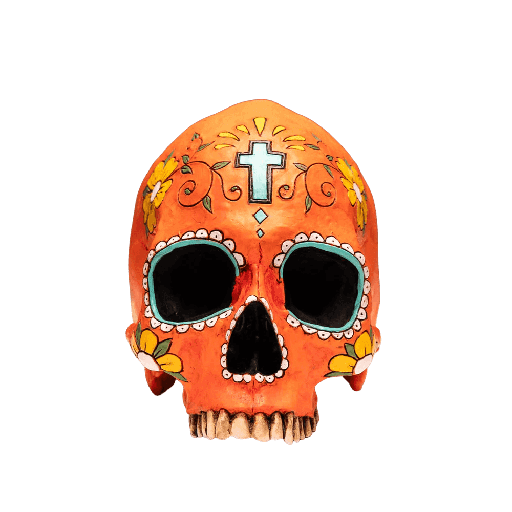 Jack Of The Dust, ‘Day of the Dead Skull - Anaranjado’, 2020, Sculpture, Cast Resin Sculpture, null, Numbered, Handfinished