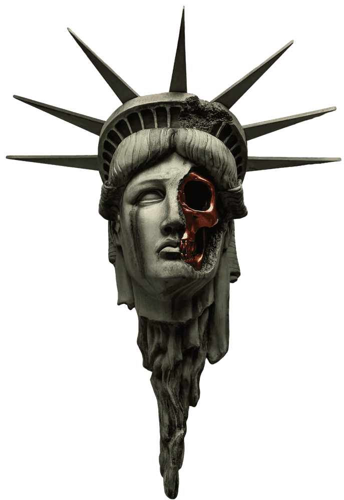 Jack Of The Dust, ‘The Death of Liberty Wall Mount’, 2023, Sculpture, Cast Resin Sculpture, null, Numbered, Handfinished