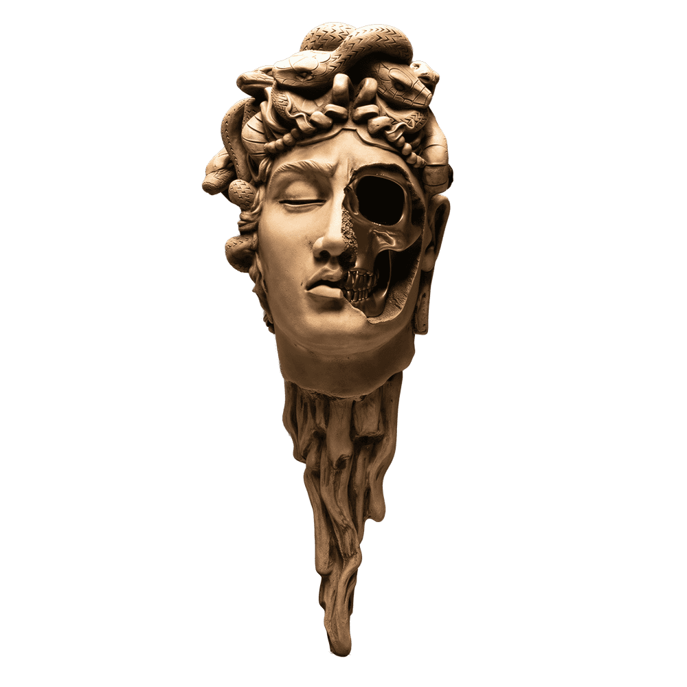 Jack Of The Dust, ‘Medusa Sandstone Wall Mount’, 2024, Sculpture, Cast Resin Sculpture, null, Numbered, Handfinished
