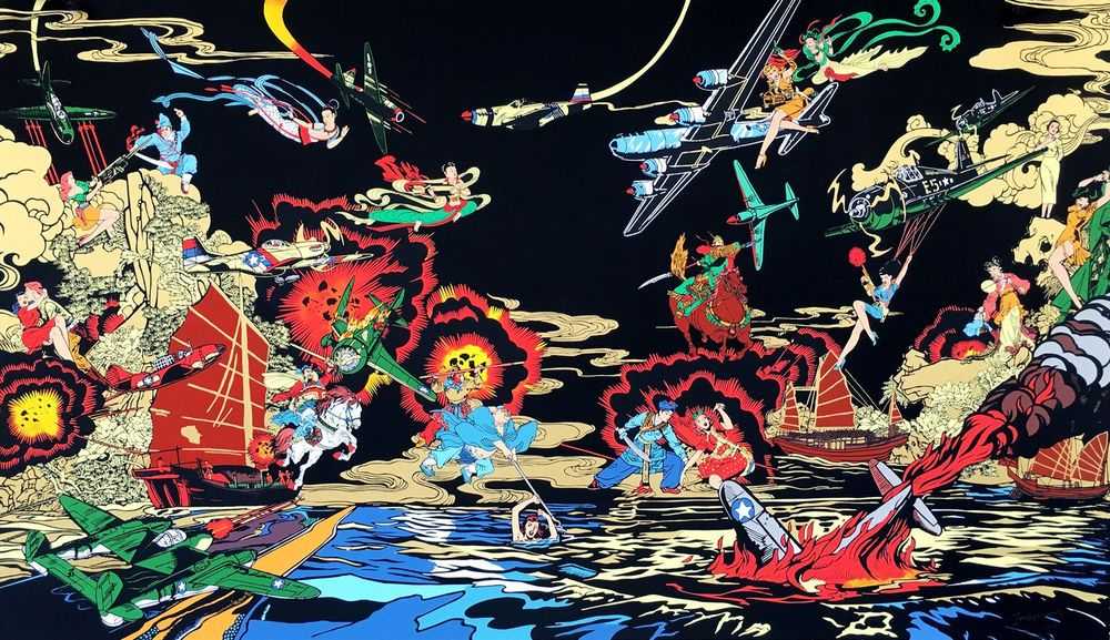 Jacky Tsai, ‘Culture Clash’, 11-09-2016, Print, 20 colour screenprint on Somerset 410gsm paper with hand torn edge, Eyestorm, Numbered