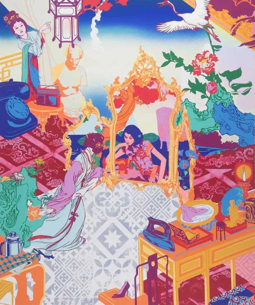 Jacky Tsai, ‘Wedded Bliss’, 04-12-2020, Print, Silkscreen print w/ optional integrated AR feature, CCA Galleries, Numbered