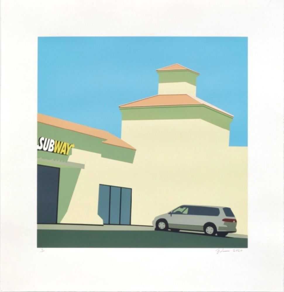 Jake Longstreth, ‘Lake Chambers’, 2019, Print, Silkscreen in colors on Rives BFK on paper, null, Numbered, Dated