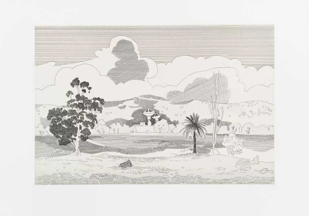 Jake Longstreth, ‘Palo Alto, 1970’, 2024, Print, Etching and relief print, Pace Prints, Numbered