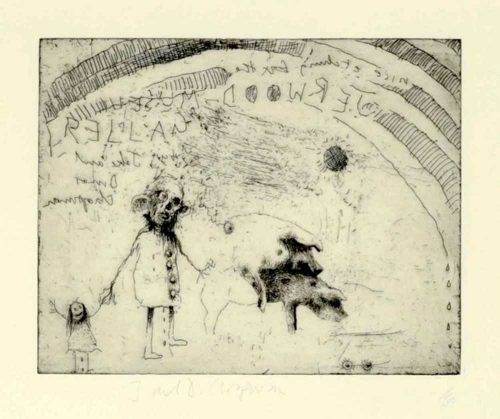 Jake & Dinos Chapman, ‘To Live And Think Like Pigs’, 27-08-2014, Print, Etching, White Cube, Numbered