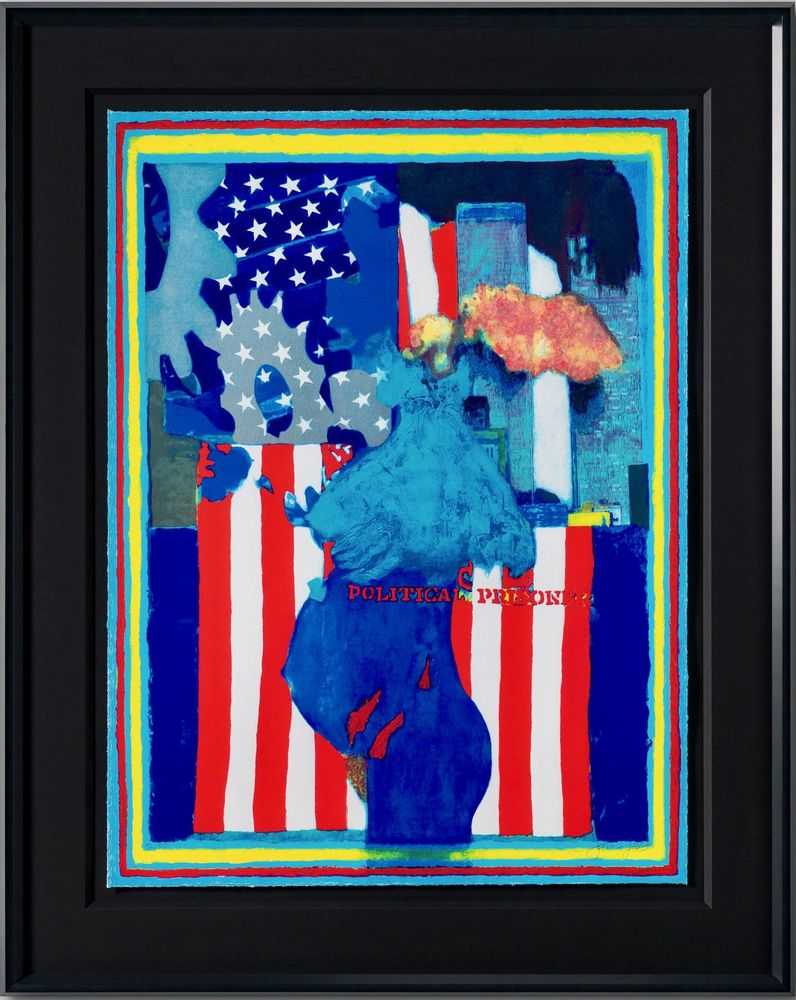 James Francis Gill, ‘Political Prisoner - Twin Towers’, 2023, Print, Serigraph, Castle Fine Art, Numbered, Framed