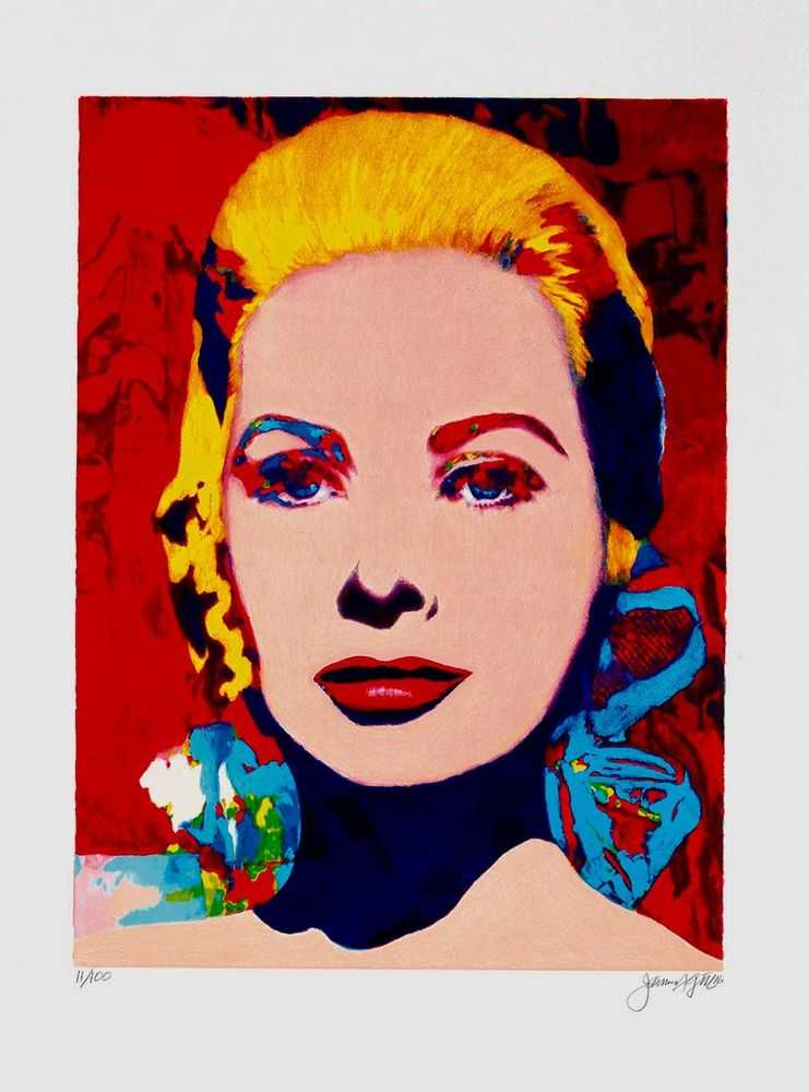 James Francis Gill, ‘Portrait of Princess Grace’, 2019, Print, Serigraph, Castle Fine Art, Numbered, Framed