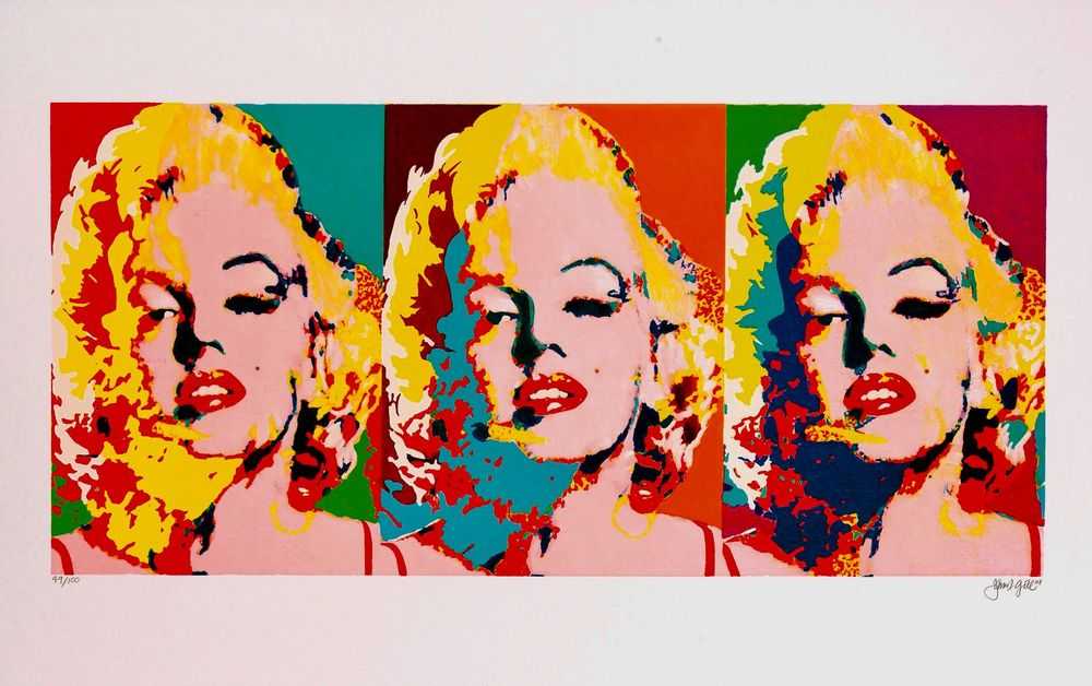 James Francis Gill, ‘Three Faces Of Marilyn’, 2019, Print, Serigraph, Castle Fine Art, Numbered, Framed
