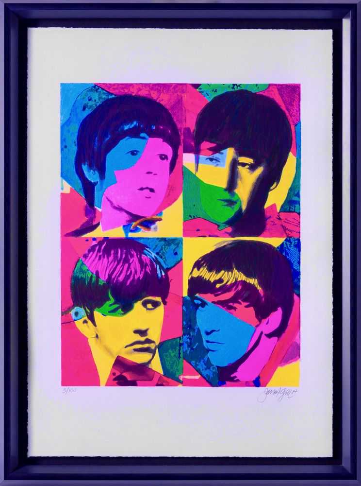 James Francis Gill, ‘Young Beatles…Beautiful Magic’, 2022, Print, Serigraph, Castle Fine Art, Numbered, Framed