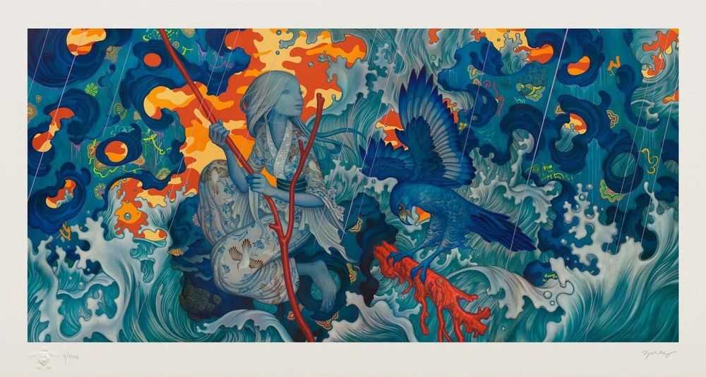 James Jean, ‘Adrift’, 17-11-2015, Print, Pigment print on archival 310gsm 100% cotton rag paper with archival pigment based ink, Self-released, Numbered