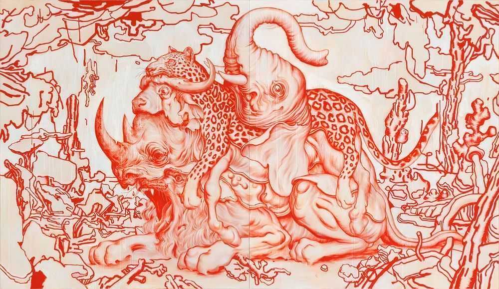James Jean, ‘Big Five’, 01-07-2012, Print, High resolution offset print on FSC Certified 100# Cover Stock, Self-released, Numbered