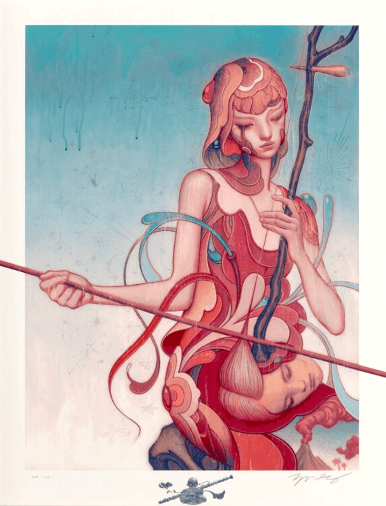 James Jean, ‘Erhu (Variant)’, 11-11-2020, Print, Pigment print on archival 310gsm 100% cotton rag paper with archival pigment based ink, NTWRK, Numbered